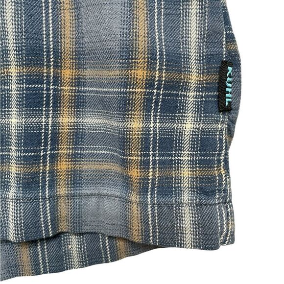 KUHL Dillingr Long Sleeve Flannel Blue Size Medium - Picture 7 of 8